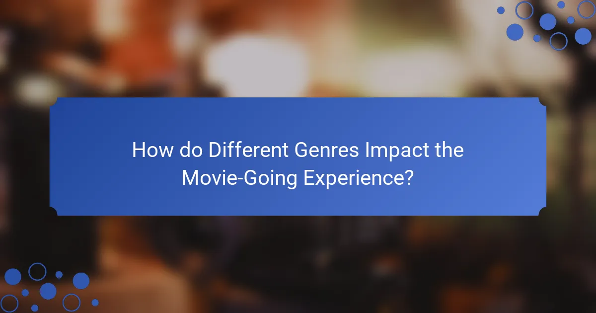 How do Different Genres Impact the Movie-Going Experience?